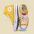 Tenis All Snoopy Star Feminino Cano Alto Chuck 728Bo Amarelo