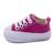 Tenis Bebe Infantil Cano Baixo Palmilha EVA Com Cadarço Rosa