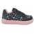 Tênis Black Feminino Infantil Sapato Menina Juvenil Presente  Aniversário Macio Estiloso Leve Escolar Jogging Shoes Kids Coração Preto