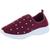 Tenis calce facil feminino casual meia confortavel leve macio - via angel Bordo hot fix