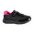 Tênis Calce Fácil Glitter Menina Jet Kids Preto, Pink