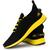 Tênis Caminhada Sneaker SapatoFran Chicago Sport Masculino Preto, Amarelo