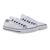 Tenis cano baixo casual feminino em lona Branco