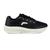 Tenis Casual Academia Caminhada em Nylon Camurça Leve Preto