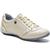 Tênis Casual Feminino Couro Palmilha Gel Leve Conforto Creme