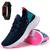 Tênis Casual Feminino X-try Sapatofran para Treino Running Caminhada + Relógio Digital Marinho, Pink