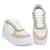 Tênis Casual It Shoes Salto Plataforma Feminino Colorido