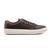 Tênis Casual Masculino Solado Flatform Cadarço Cano Curto Conforto Cafe