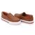 Tenis Casual Slip On Autem Originals com Detalhe Costuras e Elasticos Sola Alta Marrom