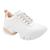 Tênis Chunky Ramarim Sneaker Tratorado Ilhós 2080103 Feminino Branco, Salmão