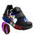 Tenis De Led Masculino Sonic Calce Facil Meninos Infantil Estilo Original + Relogio Preto