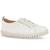 Tenis Em Couro Sapatenis Feminino Calce Facil Bottero 354304 Off white