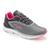 Tênis Esportivo Feminino Adrun Walk 8306F Cinza, Rosa