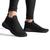 Tênis Esportivo  Slip On Preto  Liso   Preto, Preto