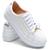 Tenis Feminino Casual Blogueira Couro Legitimo Polo Urban Branco