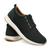 Tênis Feminino Casual Esportivo Confortável Caminhada Moda Atual NL112 Preto, Bege