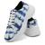 Tênis Feminino Casual Neon Caminhada Plataforma Sneaker Gugi Flatform Azul tie dye