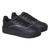 Tenis Feminino Casual Preto Sola Preto Com Recortes Confortável Lançamento Original Moda Preto