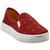 Tenis Feminino Casual Sapatenis Elastico Slip On Via Angel S Vermelho