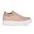 Tênis Feminino Casual Slip-On Brilho Trend Nude