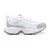 Tênis Feminino Casual Sneaker Em Couro Envio Imedito  2053 FG Branco cinza