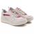 Tênis Feminino Couro Branco varias cores Pink