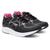 Tênis Feminino Esportivo Academia Caminhada Cadarço Conforto Preto, Rosa