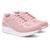 Tênis Feminino Esportivo Academia Caminhada Cadarço Conforto Rosa claro