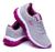 Tenis Feminino Esportivo Para Caminhada Academia Confortável Prata pink