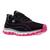 Tênis Feminino Esportivo Treino Academia Leve Caminhada Cross Conforto Preto, Rosa