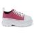 Tênis Feminino Plataforma 6,5cm GuGi Sneaker Leve Sola Alta Sophia 620-GG Rosa