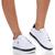 Tenis Feminino Plataforma Bordado Fé Branco/Preto Branco, Preto