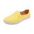 tênis feminino slip on sapato sem cadarço sapatênis Amarelo lona