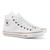 Tênis Feminino Star Feet Cano Alto Lona Casual Dia a Dia Branco