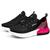 Tênis Feminino Xtry Ferraretto Corrida Run Ultraleve Preto Rosa Preto, Pink