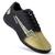 Tenis futebol de Salão Futsal CR Cronos Masculino Feminino Lançamento Preto, Dourado