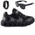 Tenis Infantil Casual Jogger Meninos Escolar Basico + Oculos Relogio Preto