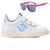 Tenis Infantil Casual Sapatenis Meninas Street Calce Facil + Oculos Branco