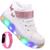 Tenis Infantil De Led Meninas Botinha Borboleta + Relogio Branco