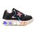 Tenis Infantil De Led Meninas Estrela Holografico Casual Preto rosa