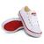 Tenis Infantil Escolar Lets All lona cano baixo Feminino E Masculino Branco, Vermelho