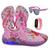 Tênis Infantil Feminino Com Led Slip On Unicórnio/Amy Rose + Óculos + Relógio + Chinelo Amy rose 02