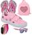 Tênis Infantil Feminino Estrela Detalhe Bordado Estiloso +Chinelo+Óculos+Relógio+Mochila Coração Rosa