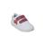 Tênis Infantil Feminino Menina Ortopé Bliss Teen Fecho Duplo Branco, Vermelho