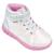 Tênis infantil feminino sneaker com luz pampili ref: 670031 23/32 Branco