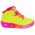 Tênis Infantil Kidy De Rodinha Com Led Amarelo Neon E Pink Amarelo neon, Pink