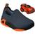 Tênis Infantil Kidy Play Slip On Escolar Escola Colegial Colégio Original Menino Masculino Conforto Durabilidade AnatômicoVoltasàsAulas Macio Calce Marinho, Laranja