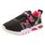 Tênis infantil led minipé - mp2101 Preto, Rosa