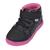 Tenis Infantil Menina Cano Médio Glitter Pampili Pom Pom Preto