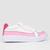 Tênis Infantil Menina Fashion Vinil Branco, Rosa